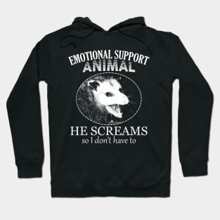 Emotional Support Animal Opossum Hoodie